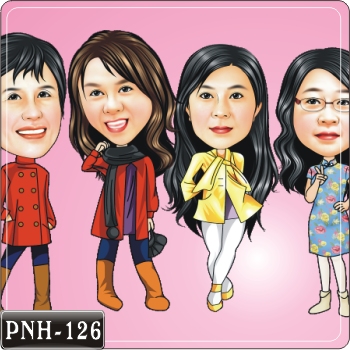 女生人像Q版漫畫PNH-126